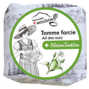 Tomme Moléson à la farce d'ail des ours