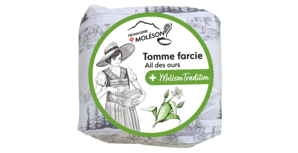 Tomme Moléson à la farce d'ail des ours