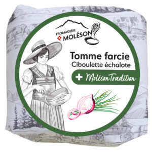 Tomme Moléson à la farce ciboulette échalotte